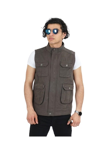 Erkek Büyük Beden Spor Avcı Yelek 9490 Bgl-st03044 Haki