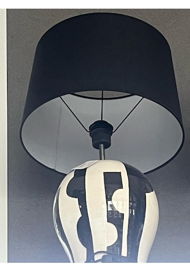 Seta Bal Küp Siyah Model Abajur