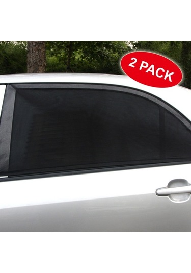 Novahub Tırol Xl Araç Güneşlik Perdesi - Siyah Ağ, 2 Parça, Uv Ve Gizlilik İçin