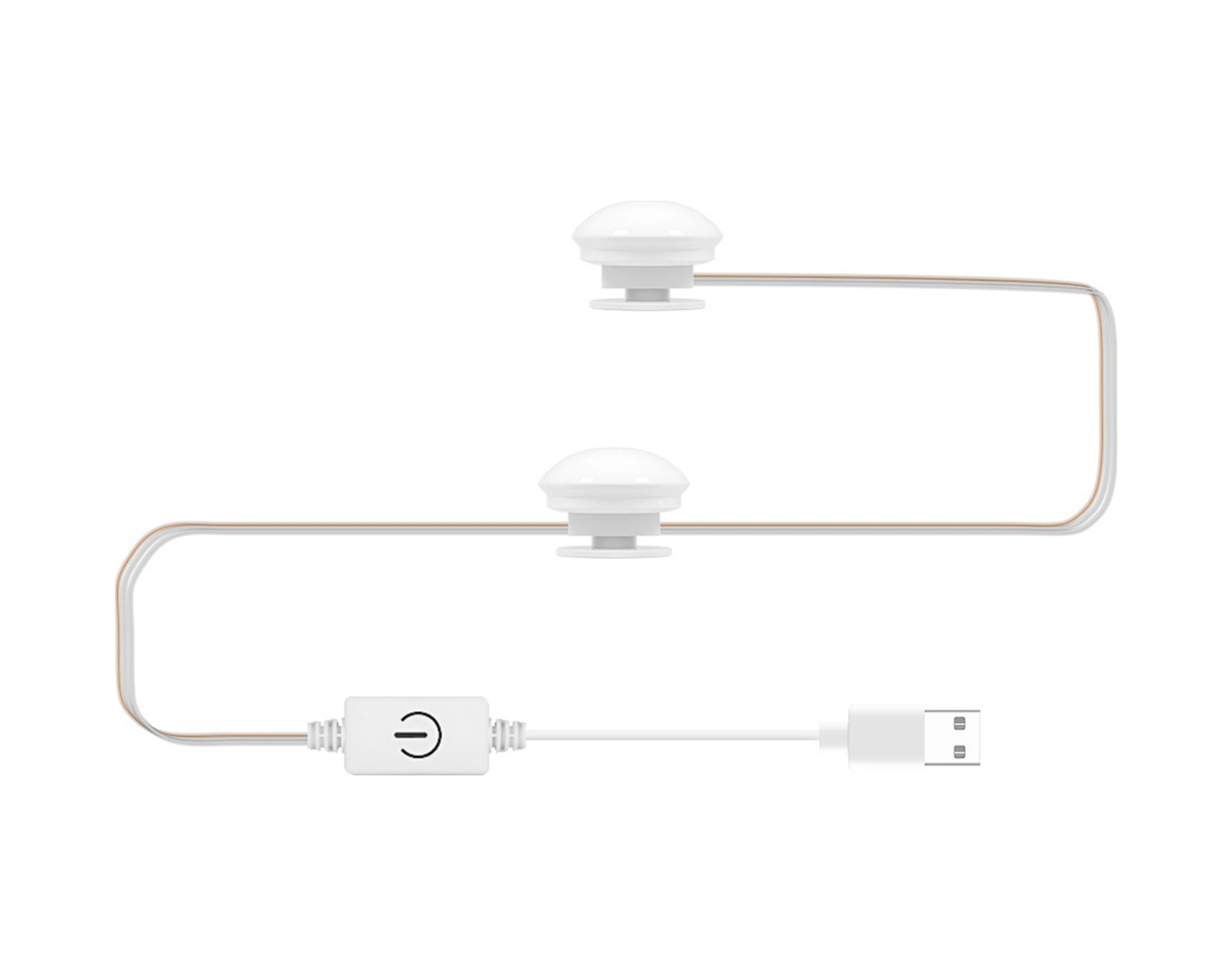 Dianziye Led Makyaj Aynası Işık Kaynağı - 3 Renk Tonu, Usb Dokunmatik Kontrol, Sürekli Parlaklık Ayarlamalı 2 Ampul