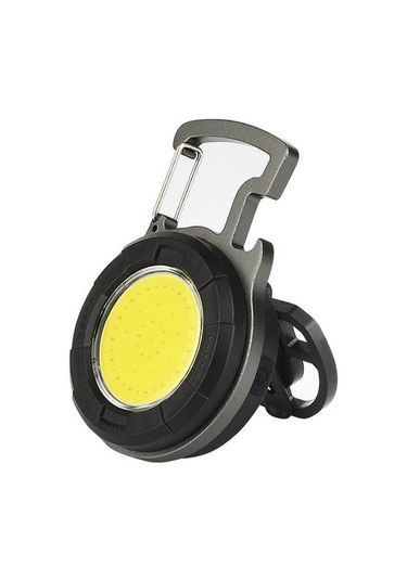 Kosona Alüminyum Çok Fonksiyonlu Anahtar Zinciri Feneri - Led/cob Işık Kaynağı, 800mah Şarjlı Batarya, Ev Ve Dış Mekan Işığı, Taşınabilir Mini Çalışma Lambası Çok Renkli