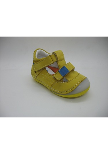 Angelokids Perlina 01102 Doğal Deri Ortopedik Ilk Adım Ayakkabısı 18-21 (422288424) Sarı