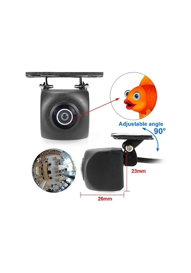 Maoyaya Ön, Yan, Arka İç Ve Dış Kullanımlı 170 Derece Araç Kamerası