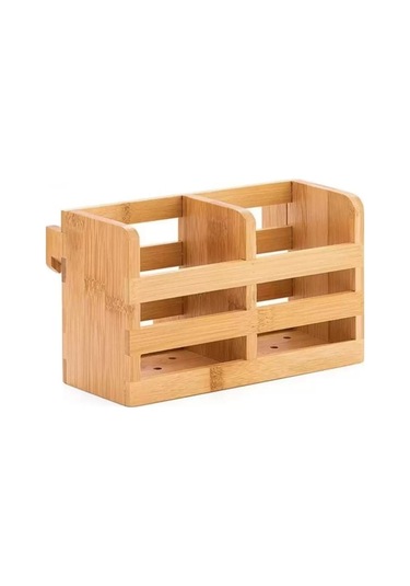 Mien Dayanıklı Bambu 2 Li Kaşıklık -889 Kahverengi