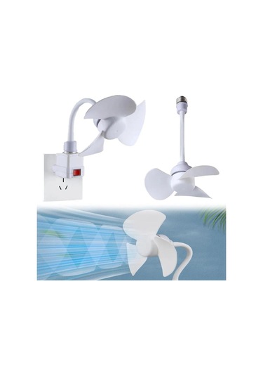 Honmex Led Mini Tavan Fanı - 6 İnçli Abs Metal Konstrüksiyonu, Soğuk Beyaz Işık, Ev Ofis İçin Çift Fonksiyonlu Soğutma Ve Aydınlatma