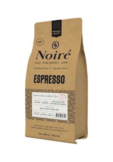 Noire Imperium Espresso Blend 2 1000g %100 Arabica Blend Çekirdek