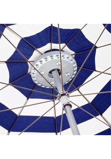 Beyaz Bahçe Şemsiyesi Işığı, 28 Led Işıklı Şemsiye Şemsiye Işığı, Bağımsız Veya Asılı Işık, Işığı Ayarlamak İçin 3 Geçiş Modu Diğer