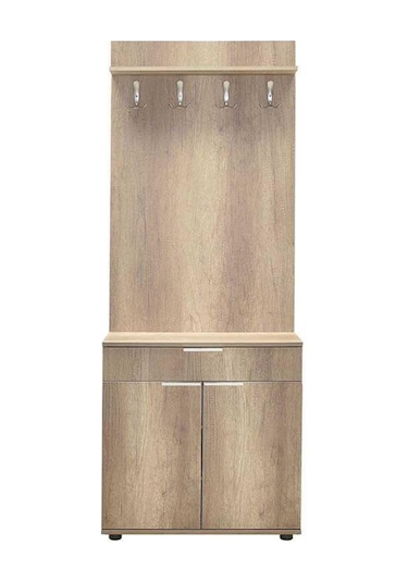 Adoremobilya Porto Iki Kapılı Çekmeceli Portmanto Ve Ayakkabı Dolabı - Tori