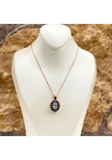 Elmas Montür Rosegold Oval Spor Gümüş Set Takım Rose Gold