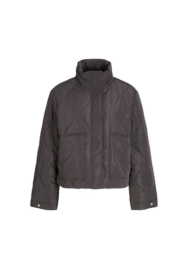 Kadin Dik Yaka Kapitone Ceket - Serena - 12278850 Bracken