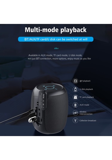 Teltree Zealot S53 Ipx6 Su Geçirmez Bluetooth Hoparlör, 10w Güçlü Subwoofer, 4400mah Pil, 10-12 Saat Çalma Süresi, Kırmızı