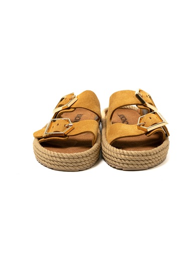 Syd12-00027 Bohonomad Sydney Kadın Terlik Hardal Hardal