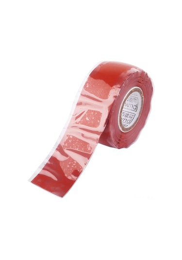 Springsun Kırmızı Su Geçirmez Kauçuk Otomatik Yapışkan Band - 25mm X 3m, Isı Dayanıklı -50 C/+260 C , Elektrikli Bağlantılar, Borular, Araç Tamiri İçin