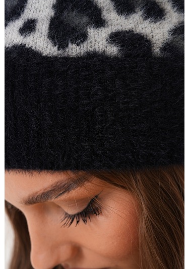 Ritagarcia Premium Soft Lepar Bere Siyah-beyaz Leopar