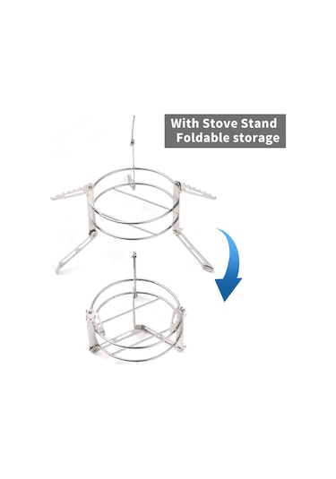 Lixada-120 Ml Alkol Brülörlü Sırt Çantasıyla Soba Yangın-gümüş Gümüş