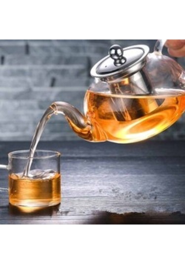 EPİNOX BOROSİLİKAT CAM DEMLİK 400 ML - ÇELİK SÜZGEÇ (CD-400M) Şeffaf