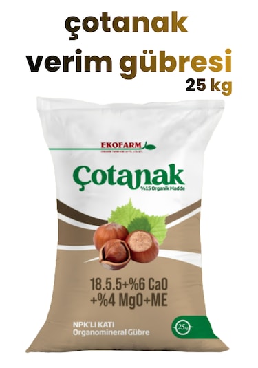 Ekofarm Akıllı Çotanak 18.5.5+6 Cao+4 Mgo+15 Hf+me Verim Gübresi 25 Kg Mega Tarım 25 KG
