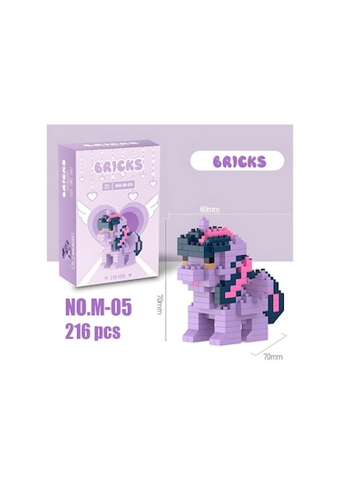 Bricks Pony Serisi 2'li Blok Seti - Twilight Sparkle Ve Applejack