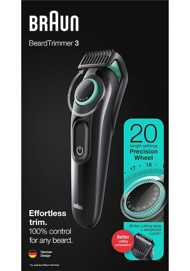 Braun BT 3321 Ayarlanabilir Taraklı Saç & Sakal Şekillendirici