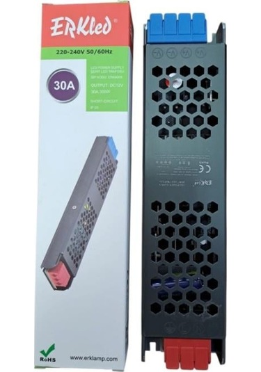 Erkled Ultra Slim 12v Ip20 350w 30 Amp Led Trafo Erk-4008