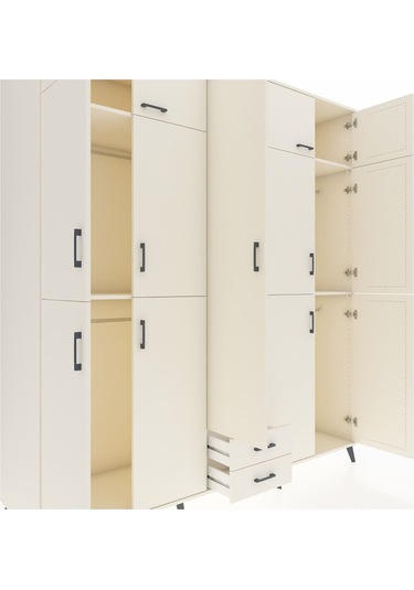 Kronos Dolap 10 Raflı 2 Çekmeceli 4 Askılı 220x59x243 Aytaşı-aytaşı/aytaşı Aytası/aytası