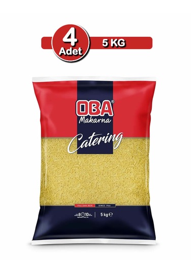 Oba Arpa Şehriye 5 Kg X 4 Adet Kalabalık Sofra Paketi