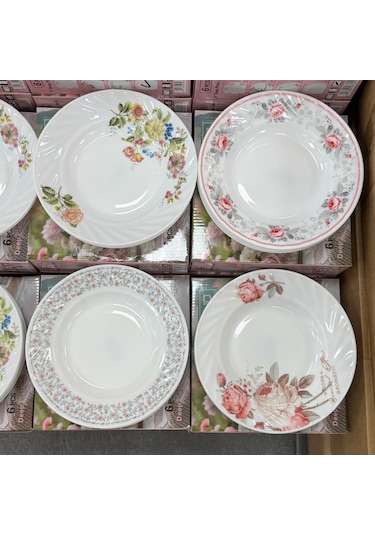 Konak Züccaciye Opal 6lı Yemek Tabağı 8 No 20 Cm