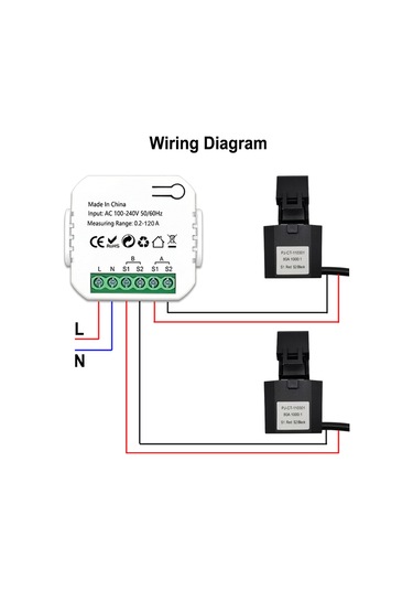 Reedark Tuya Wifi Akıllı Enerji Sayacı - Gerçek Zamanlı Güç Takibi, Otomasyon Ve Uzaktan Kontrol İle Ev Ve İş Yeri İçin Enerji Yönetimi