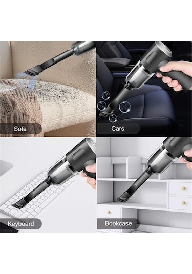 Crackedice Kablosuz El Tipi Araba Süpürgesi