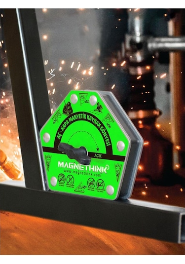 Magnethink Aç Kapa Çok Açılı Manyetik Kaynak Gönyesi - Mavi
