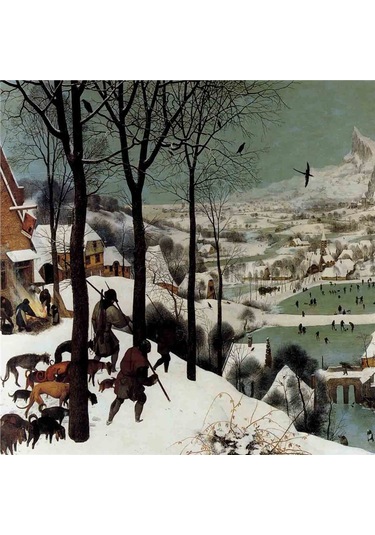 Pieter Brueghel Babil Kulesi Ve Eserleri Doğal Taş Bardak Altlığı 4'lü Set - Natural Stone Coasters - Taş Çok Renkli