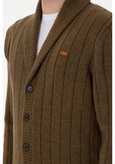 U.s. Polo Assn. Erkek Haki Hırka Triko 50297061-vr027 Haki