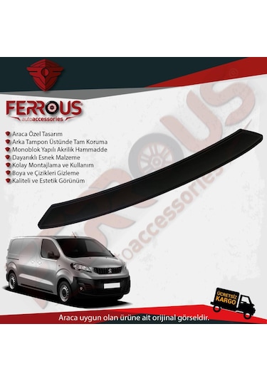 Peugeot Expert Jumpy Arka Tampon Üstü Koruyucu N11.1732