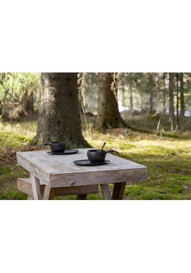 Kupilka Slow Down Bardak Tabak Kaşık Set Siyah Gri Mz Gri