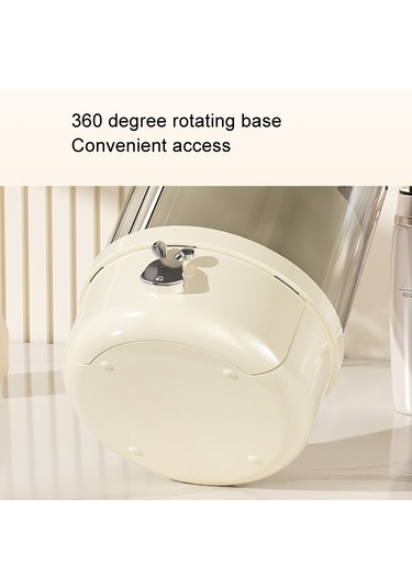 Sones Döner Toz Geçirmez Makyaj Fırçası Saklama Tüpü Tuvalet Masası Masaüstü Kalem Tüpü Şeffaf Siyah