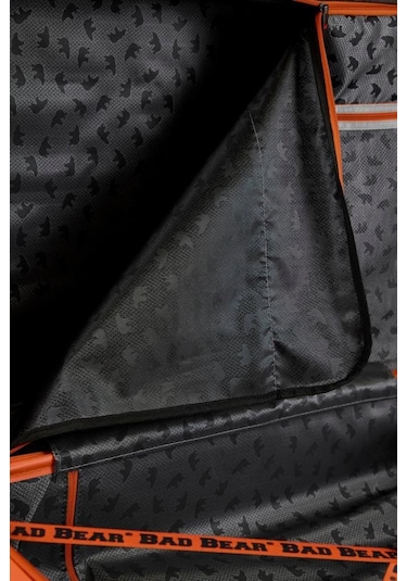 Bad Bear Logo Suitcase 23.01.80.001kg Koyu Gri Büyük Boy Tekerlekli Abs Valiz 95 Lt. Koyu Gri