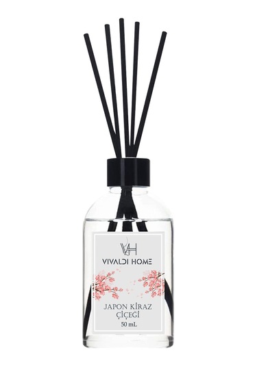 Vivaldi Home Japon Kiraz Çiçeği + Afrodizyak + Amber Çubuklu Oda Kokusu Esansiyel Uçucu Yağ 3 x 50 ML