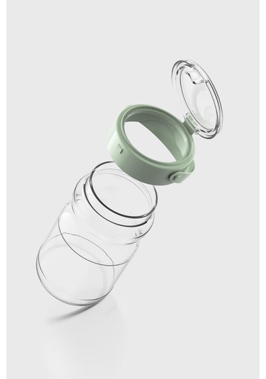 Renga Mono 1700 Ml Yeşil Kapaklı Cam Kavanoz 131072 Yeşil