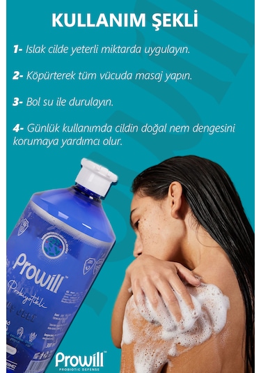 Prowill Okaliptus Probiyotikli Duş Jeli 1 L