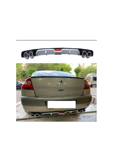 Renault Megane 2 Difüzör Çift Egzoz Görünümlü