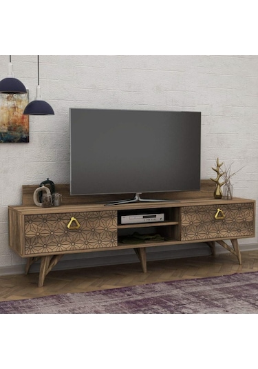 Dekorister Exclusive Yakamoz Tv Sehpası Ceviz