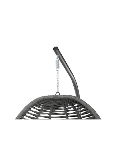 Tu Tienda Makrome İp Örgü Salıncak,gri Gri