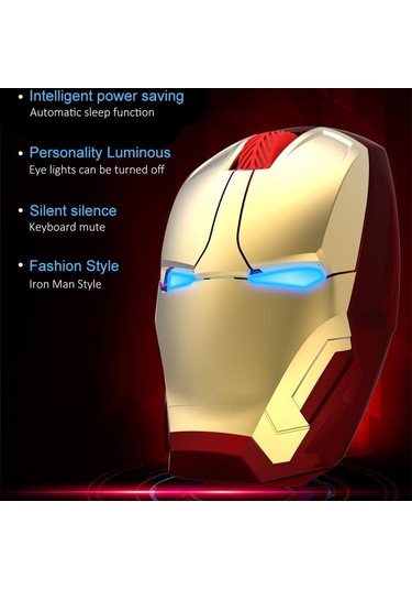 Kablosuz Fare 2.4g Nano Alıcı Usb Kablosuz Fareler 3 Ayarlanabilir Dpı Seviyesi 6 Düğme Altın Diğer