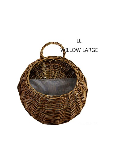 Xindoker Doğal Deniz Çimi Oluşturulan Duvar Montajlı Süs Çiçek Sepeti - Ev Bahçe Dekorasyonu İçin Fonksiyonel Bitki Taşıyıcı Çok Renkli