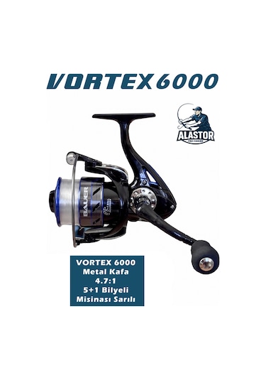 Cyristal 150 Tekne Olta Seti Olta Kamışı Vortex6000 Olta Makinesi 2'li Set Dolgulu Olta Kamışı