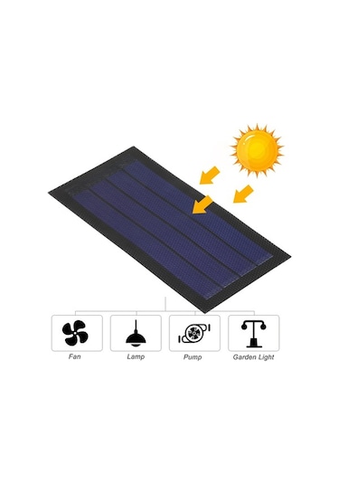 Besthome1 1w 6v Esnek Güneş Paneli - Su Geçirmez, Taşınabilir, Doğa Ve Bahçe Aydınlatması İçin