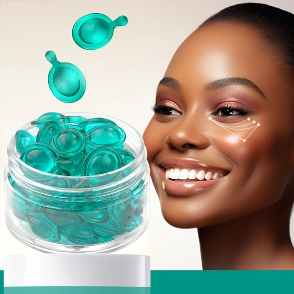 Gateesat Mavi Bakır Peptit Hyaluronik Asit Jel Serum 30 Kapsül Nemlendirici