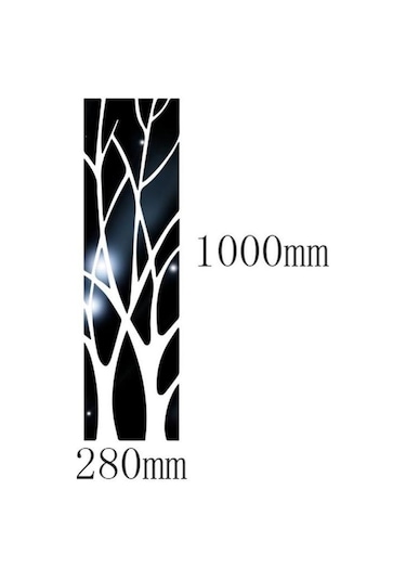 Siyah Modern Akrilik Ayna Duvar Sticker Ayrılabilir Çıkartması Sanatsal Fresk Duvar Sticker Ev Odası Dıy Dekor Ağacı Siyah