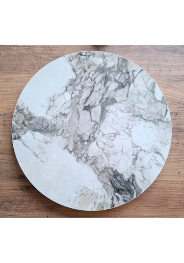 Fbt Üçlü Sehpa Servis Sehpasi Ceviz Mdf Lam Kaplama Tabla Siyah Metal Ayak Siyah