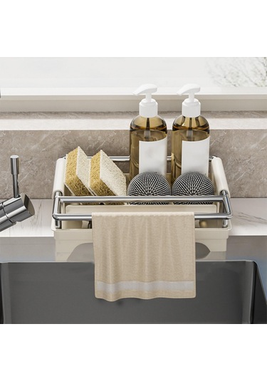 Suntek Mutfak Lavabosu Ev Dekorasyonu Için Süngerlik, Hızlı Bej